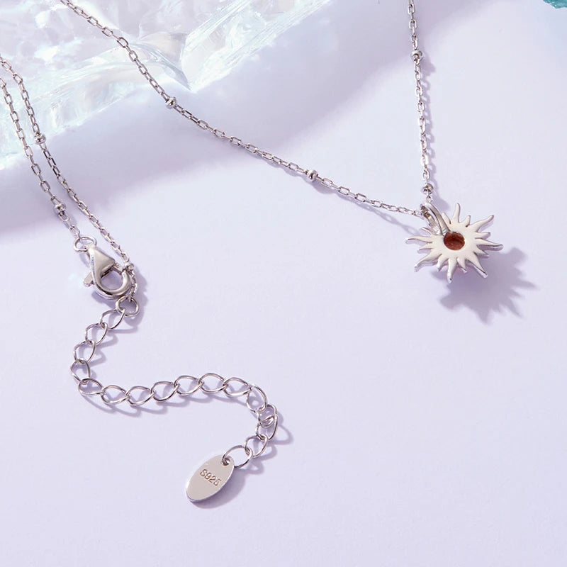 Collier Pendentif Soleil en Argent 925