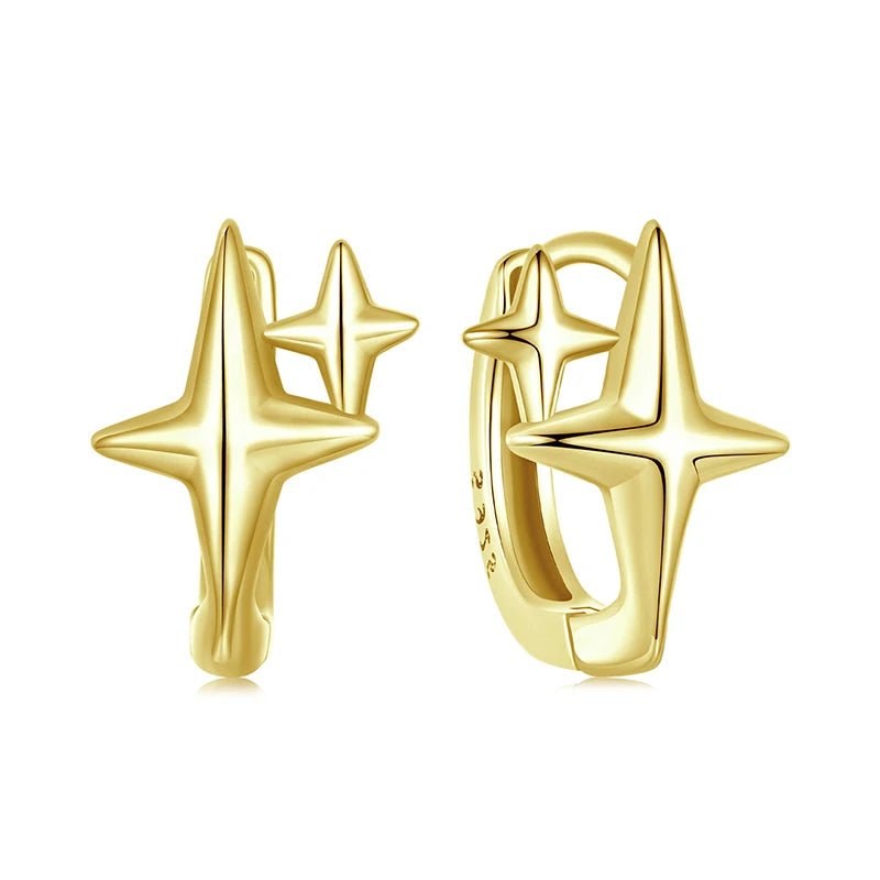 Créoles Étoile en Argent 925