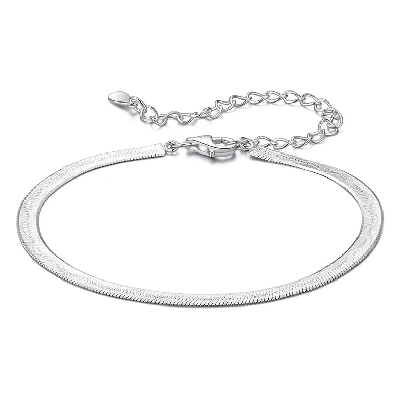 Bracelet Maille Serpent en Argent 925