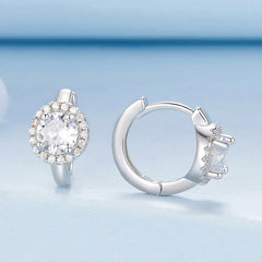 Créoles Cercle Halo en Argent 925