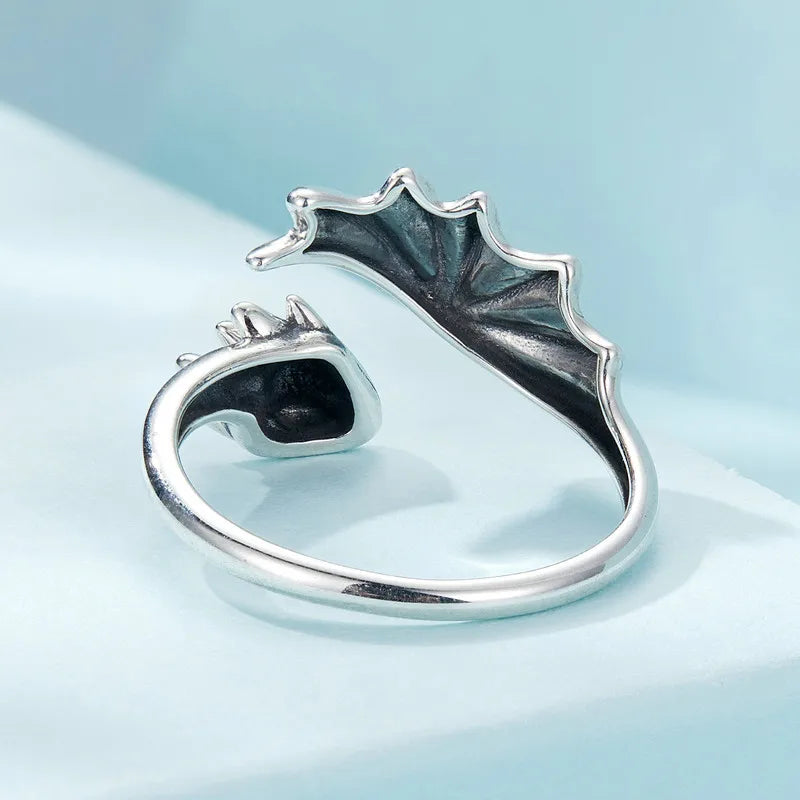 Bague Dragon Volant en Argent 925