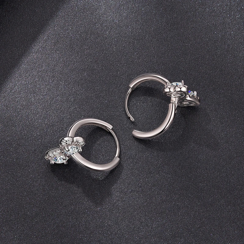 Créoles Nœud en Argent 925