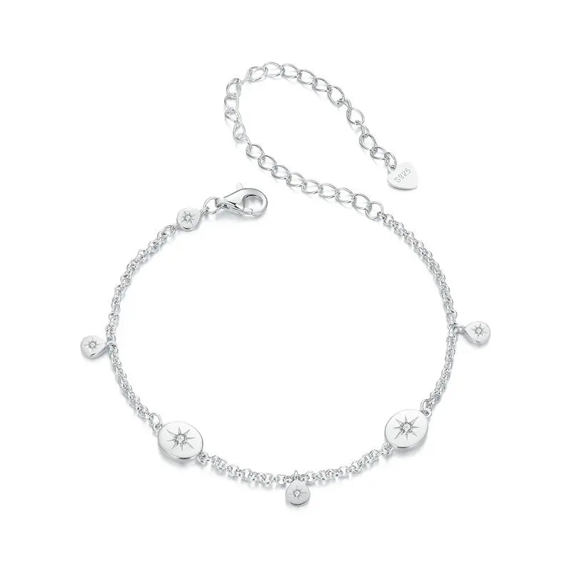 Bracelet Étoile à Pampille en Argent 925