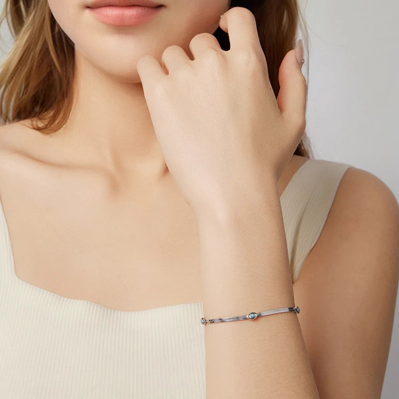 Bracelet Œil Protecteur en Argent 925