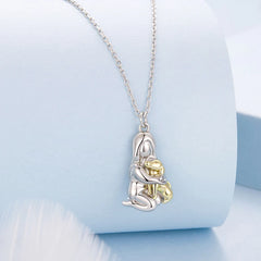 Collier Étreinte Chiot en Argent 925