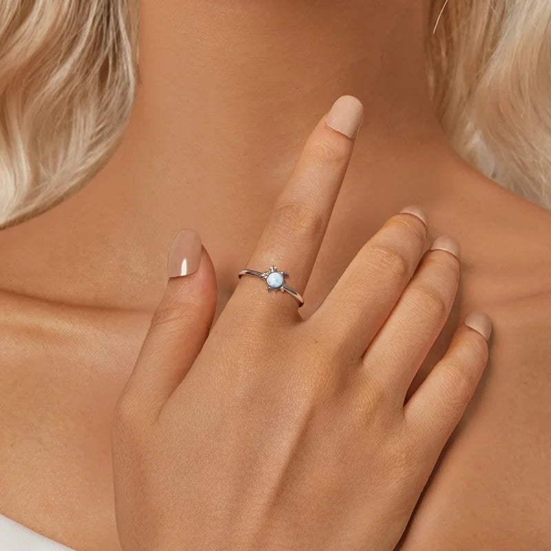 Bague Tortue de Mer en Argent 925