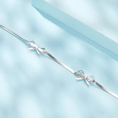 Bracelet Nœud Ruban en Argent 925