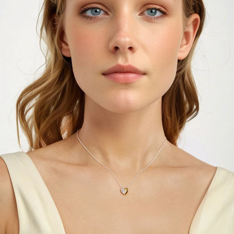 Collier Pendentif Cœur en Argent 925