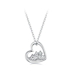 Collier Paysage de Montagnes en Argent 925