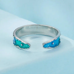 Bague Ajustable Petit Prince et Renard en Argent 925
