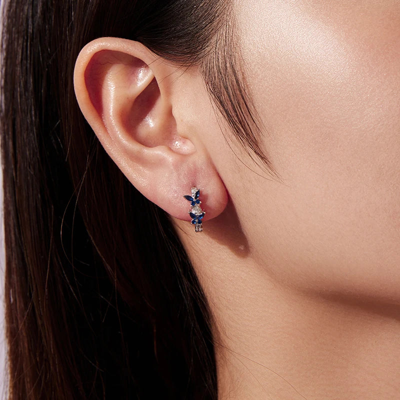 Créoles Papillon en Argent 925