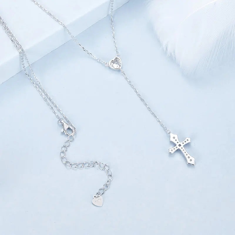 Collier Pendentif Croix en Argent 925