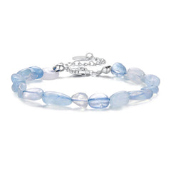 Bracelet Cristal Bleu en Argent 925
