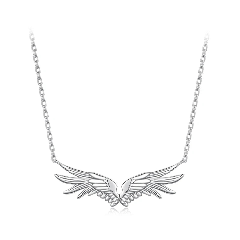 Collier Pendentif Ailes Protectrices en Argent 925