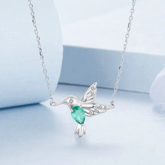 Collier Pendentif Colibri en Argent 925