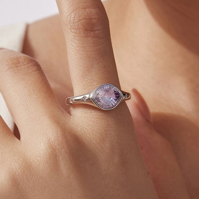 Bague Ajustable Œil Protecteur en Argent 925