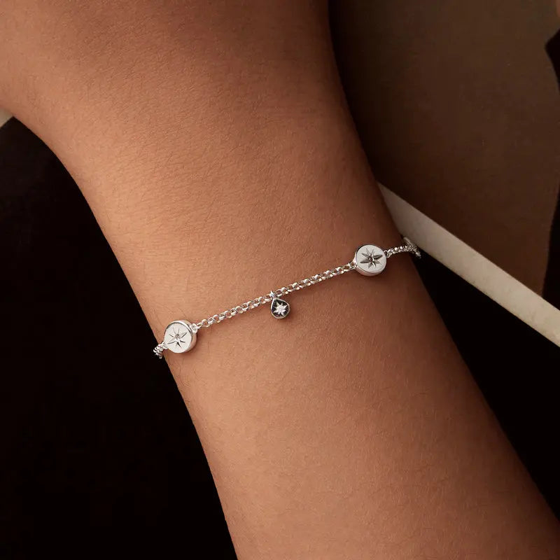 Bracelet Étoile à Pampille en Argent 925