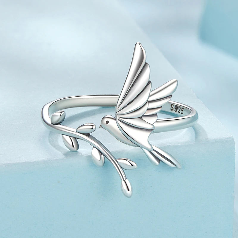 Bague Oiseau en Vol en Argent 925