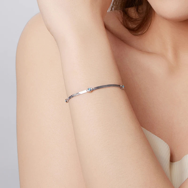 Bracelet Œil Protecteur en Argent 925
