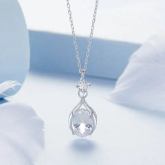Collier Pendentif Goutte en Argent 925