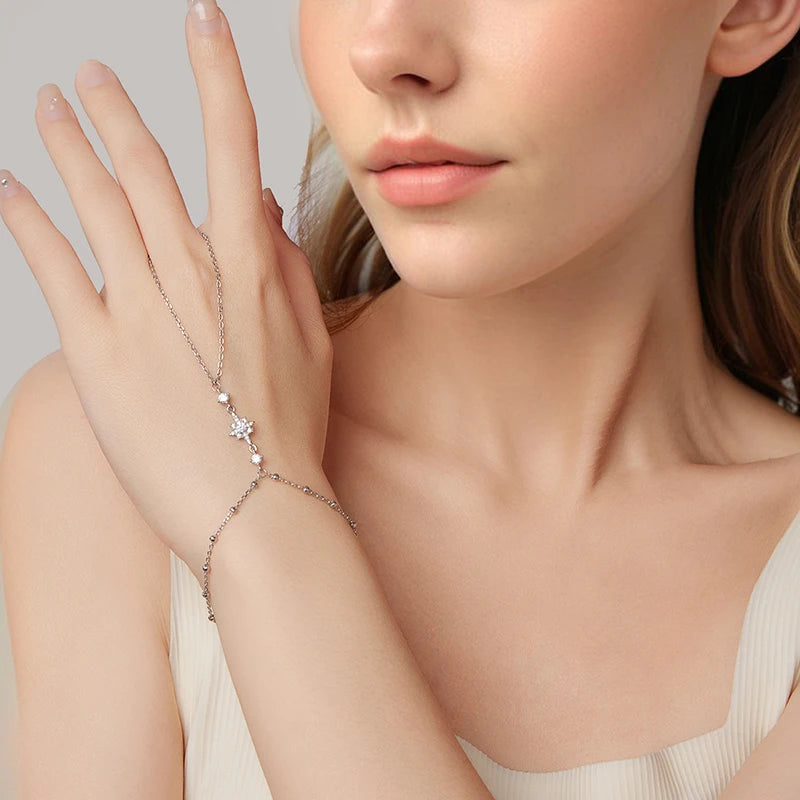Bracelet Anneau Étoile en Argent 925
