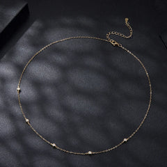 Collier Ras-de-Cou en Argent 925 avec Certificat