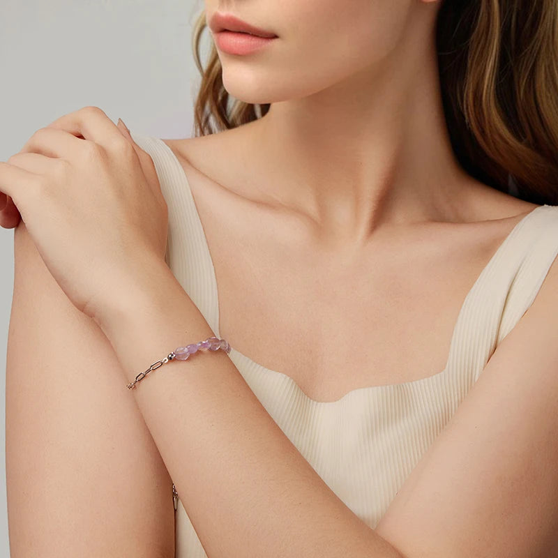 Bracelet Améthyste en Argent 925