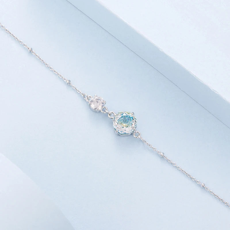 Bracelet Zircon Arc-en-Ciel en Argent 925
