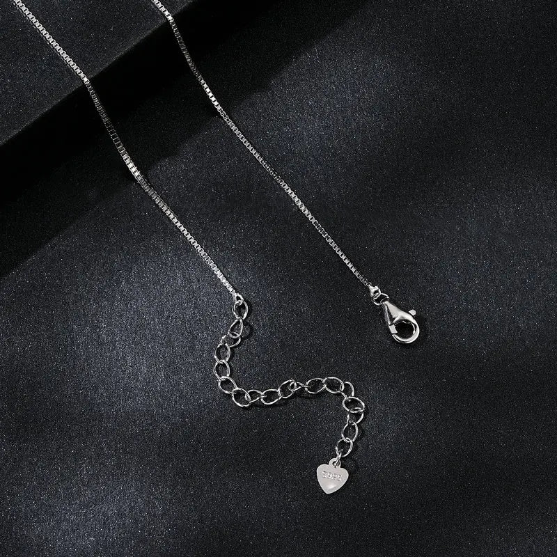 Collier Moissanite Double Rang en Argent 925 avec Certificat