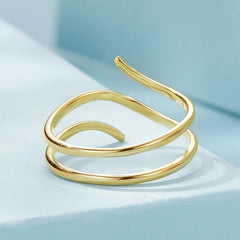 Bague Minimaliste Multi-Anneaux en Argent 925