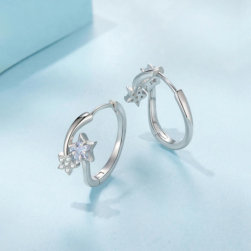 Créoles Étoile en Argent 925