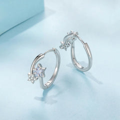 Créoles Étoile en Argent 925