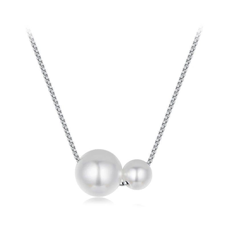 Collier Ras-de-Cou Perles de Coquillage en Argent 925