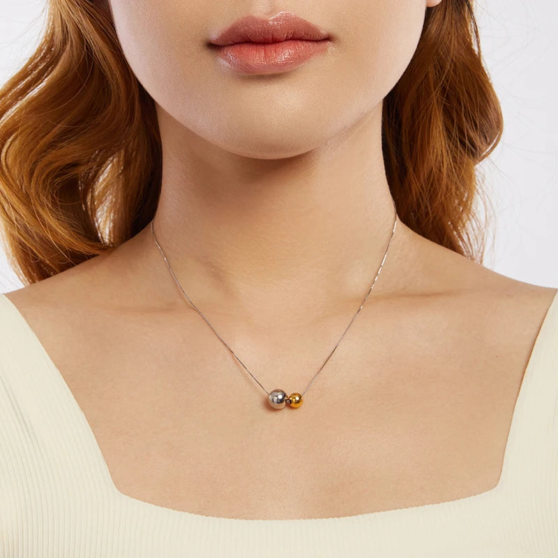 Collier Perle Coulissante en Argent 925
