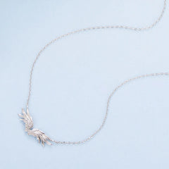 Collier Pendentif Ailes Protectrices en Argent 925