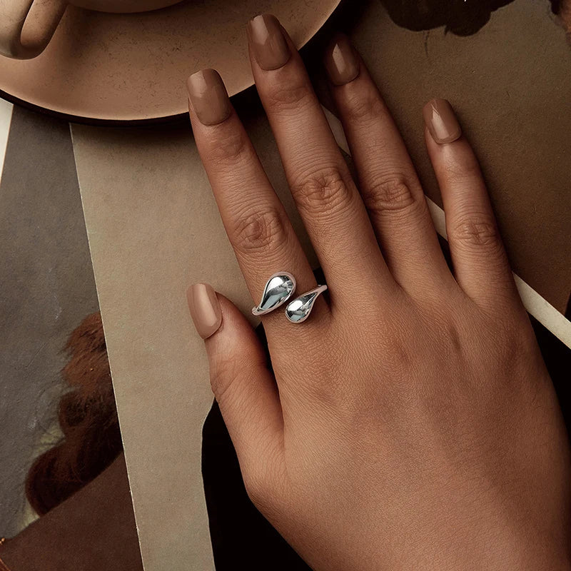 Bague Goutte en Argent 925