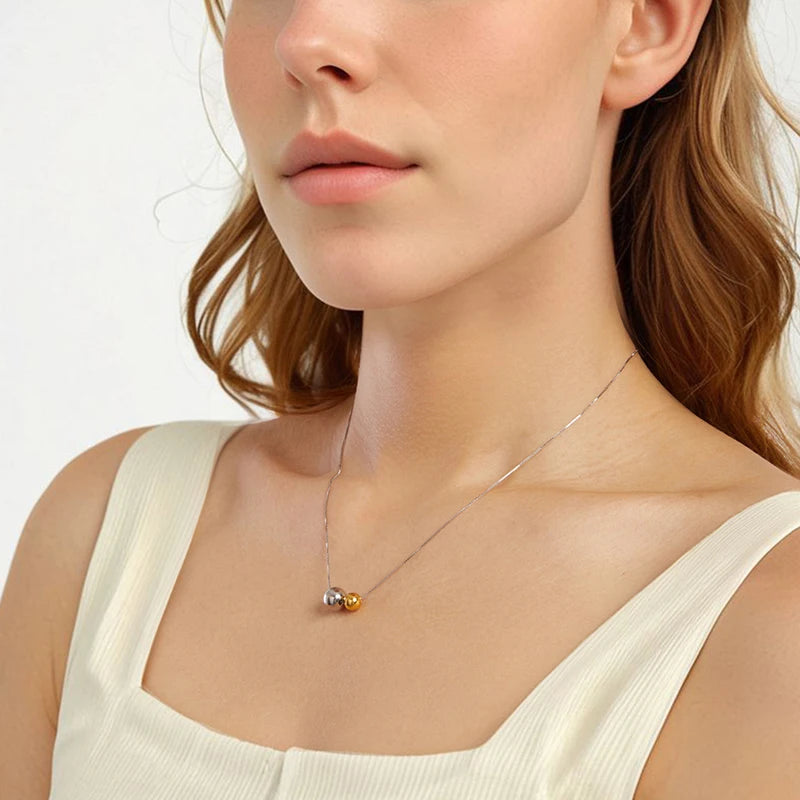 Collier Perle Coulissante en Argent 925