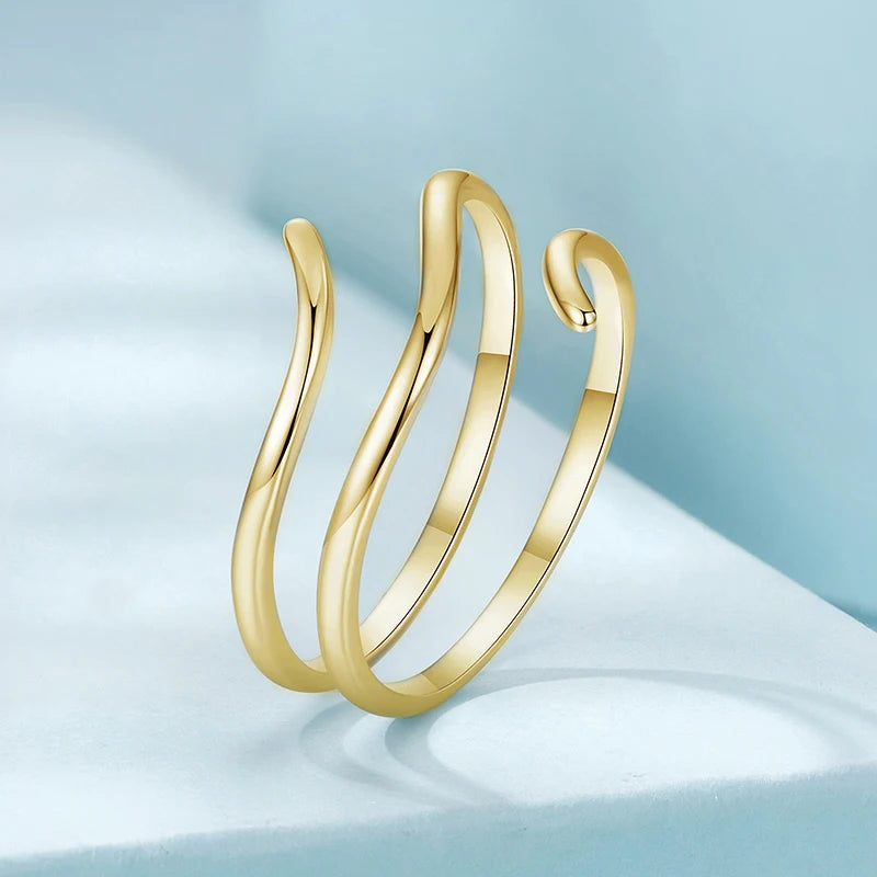 Bague Minimaliste Multi-Anneaux en Argent 925