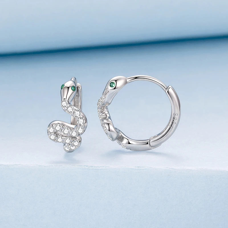 Créoles Serpent en Argent 925
