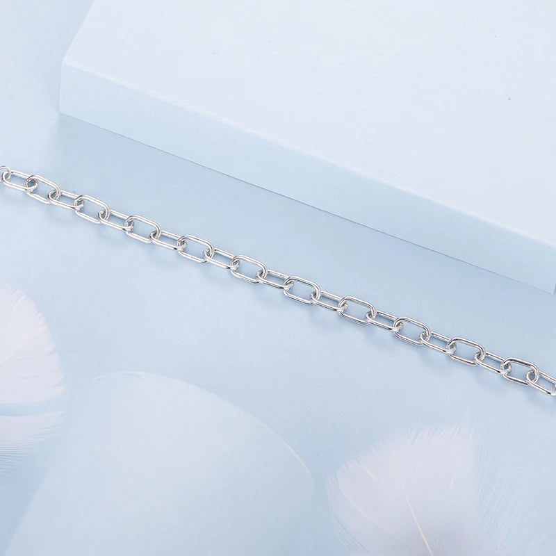 Bracelet Grosse Chaîne Audacieuse en Argent 925