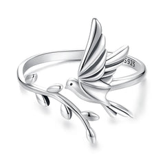 Bague Oiseau en Vol en Argent 925