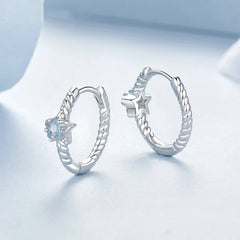Créoles Étoile en Argent 925