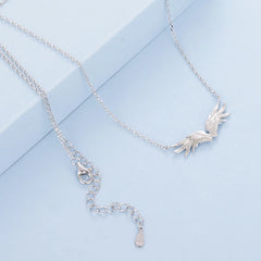 Collier Pendentif Ailes Protectrices en Argent 925