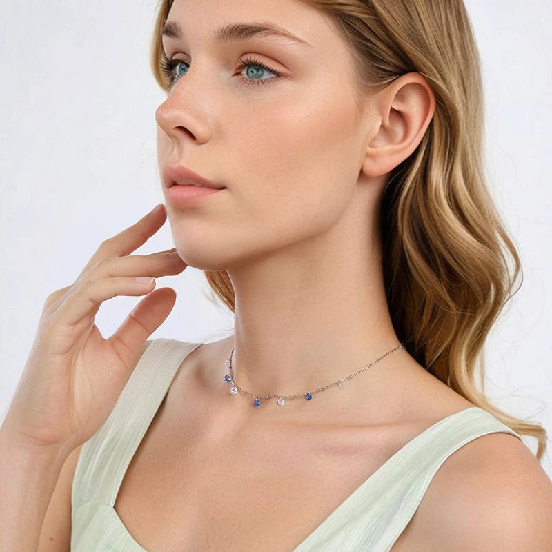 Collier Étoile Étincelante en Argent 925