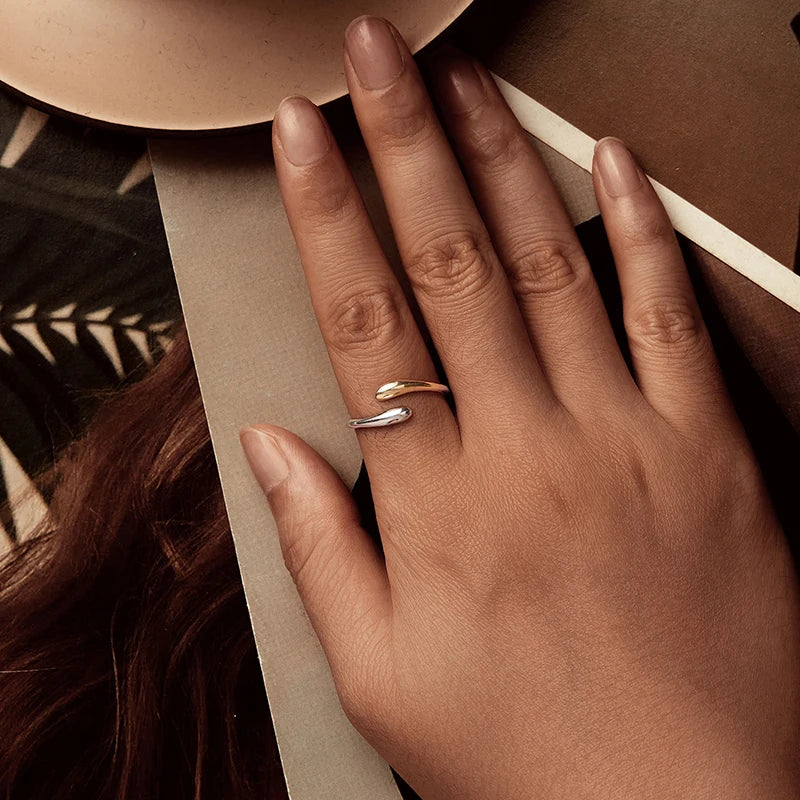 Bague Goutte en Argent 925