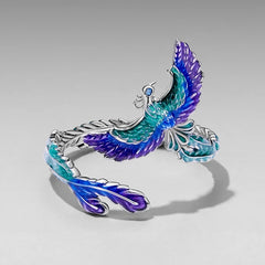 Bague Ajustable Phénix en Argent 925