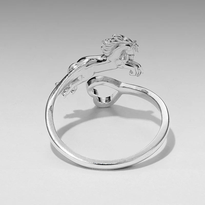 Bague Ajustable Cheval en Argent 925