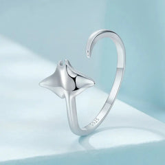 Bague Ajustable Raie en Argent 925