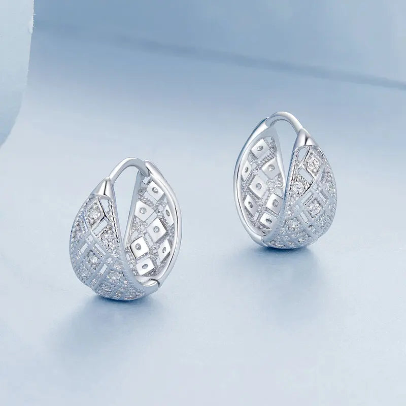 Créoles Dentelle Vintage en Argent 925