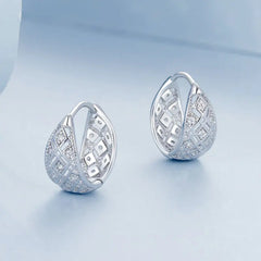Créoles Dentelle Vintage en Argent 925